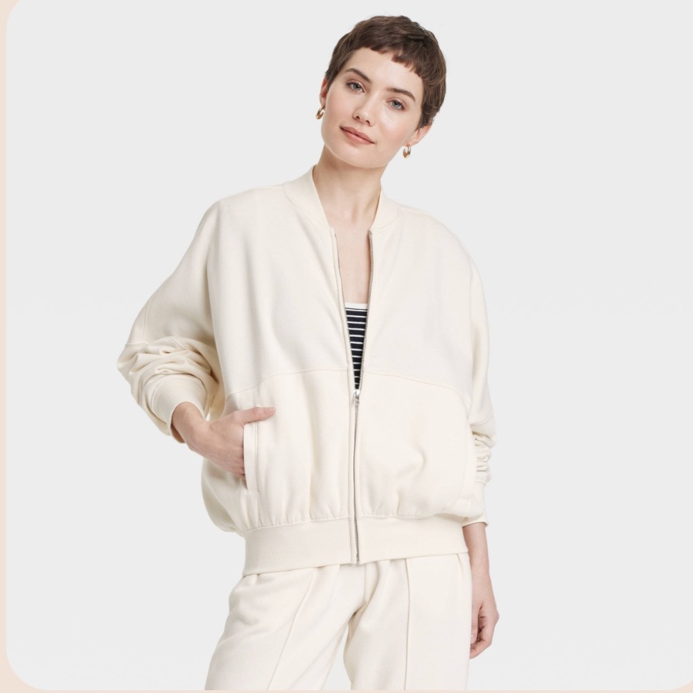 Off-White Zip-Up Jacket